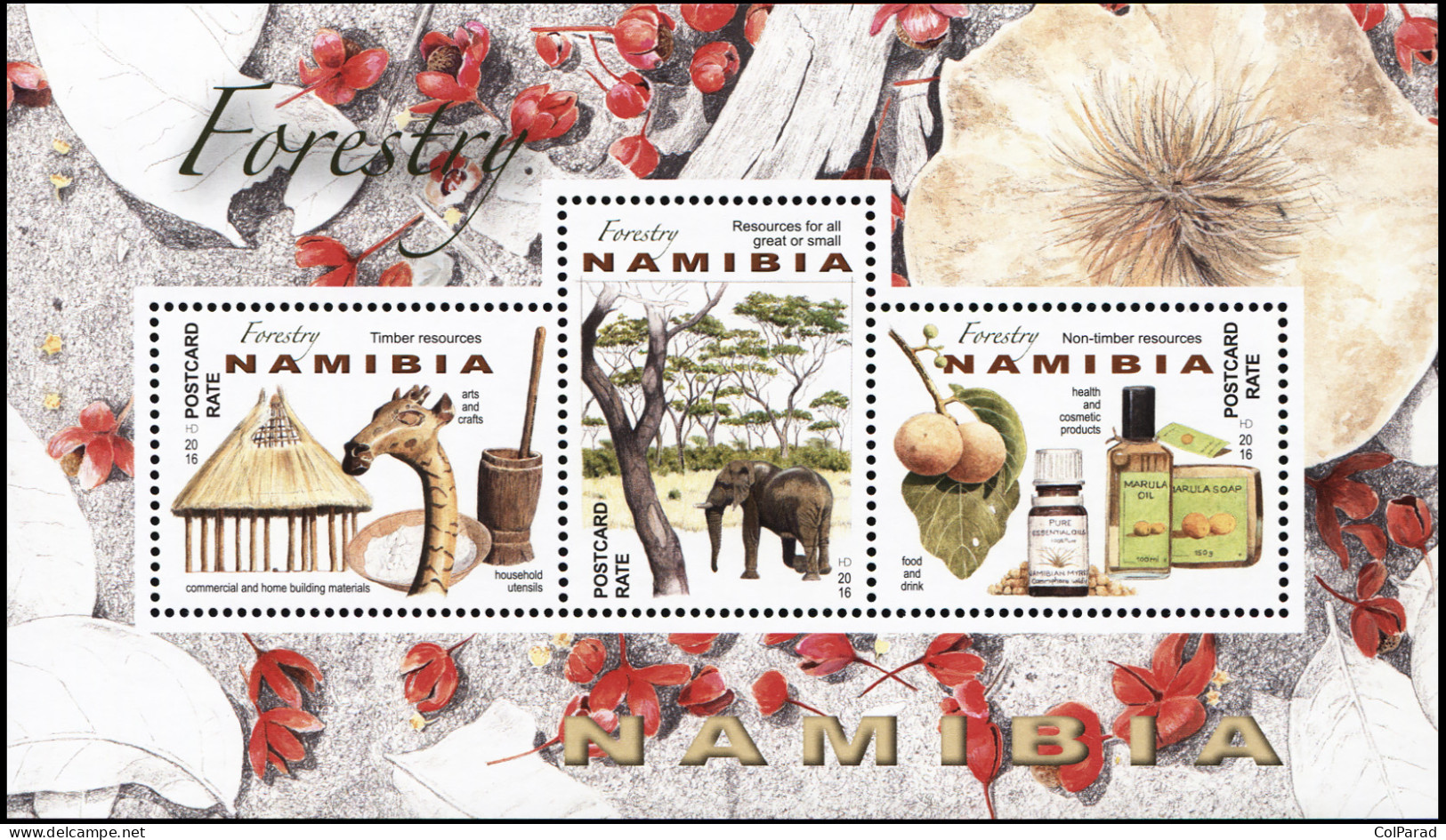 NAMIBIA - 2016 - MINIATURE SHEET MNH ** - Forestry In Namibia - Namibie (1990- ...)