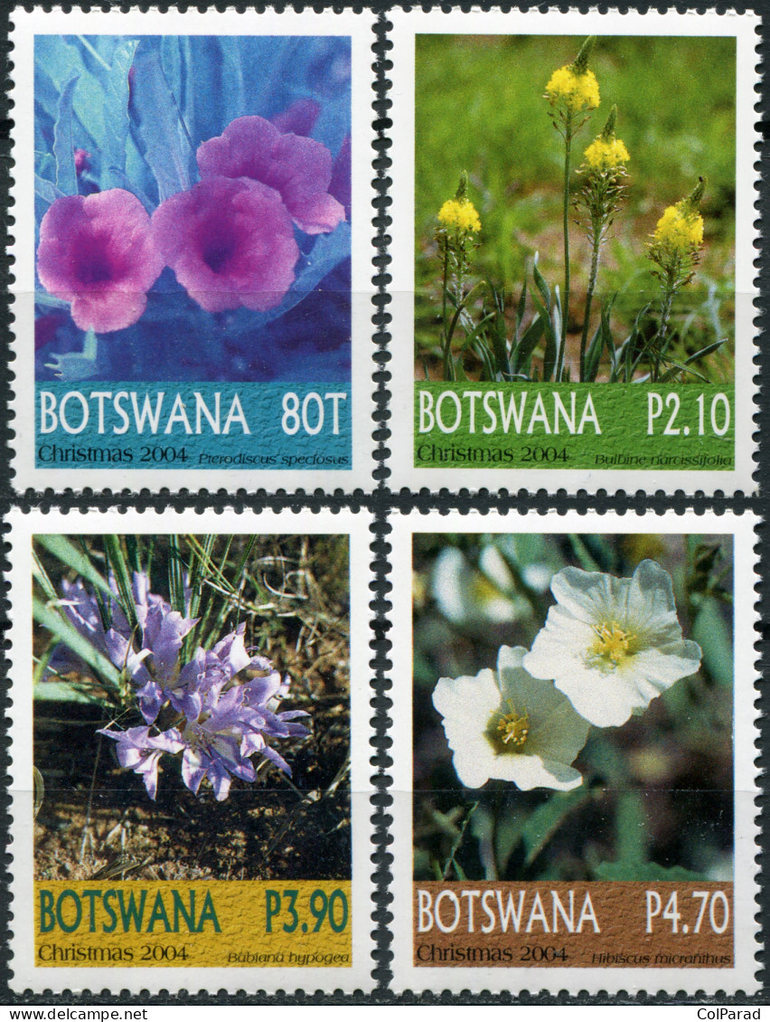 BOTSWANA - 2004 - SET OF 4 STAMPS MNH ** - Flowers - Botswana (1966-...)