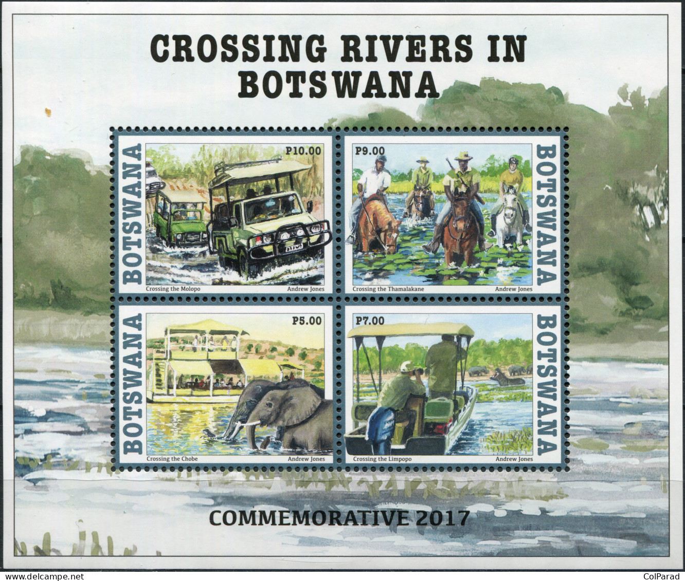 BOTSWANA - 2017 - MINIATURE SHEET MNH ** - Crossing Rivers In Botswana - Botswana (1966-...)
