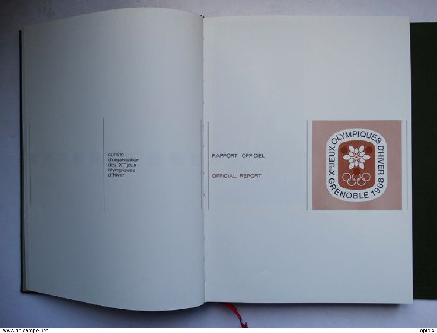 Rapport Officiel Report Xème Jeux Olympiques D'hiver Grenoble 1968 Ex N°3518 JO 68 Olympics Winter Games - Boeken