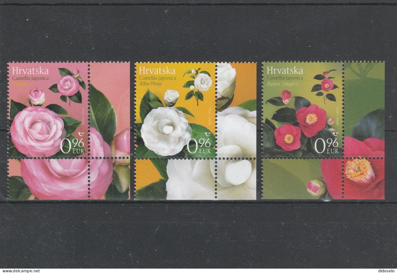 Croatia - 2024 - Croatian Flora - Camellias - MNH (**) Set - Croatie