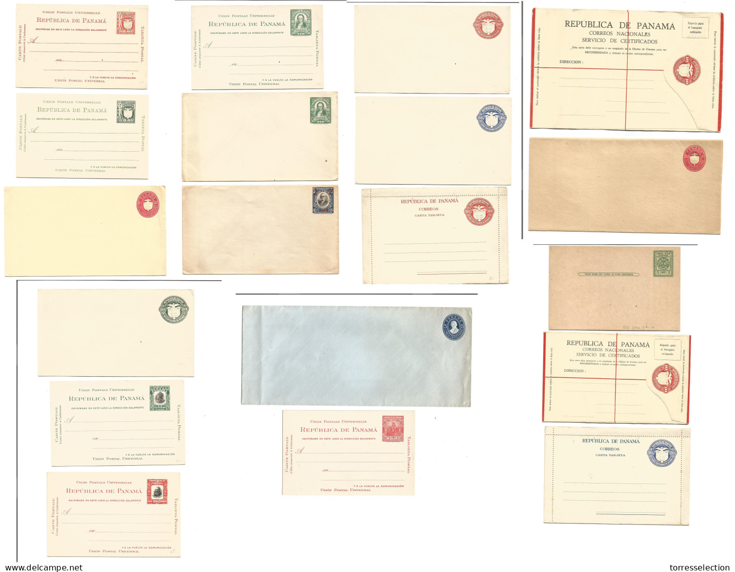 PANAMA. 1910s-20s. Mint Stationaries. Cards, Envelopes, Differents Types. Excellent Opportunity. - Panama