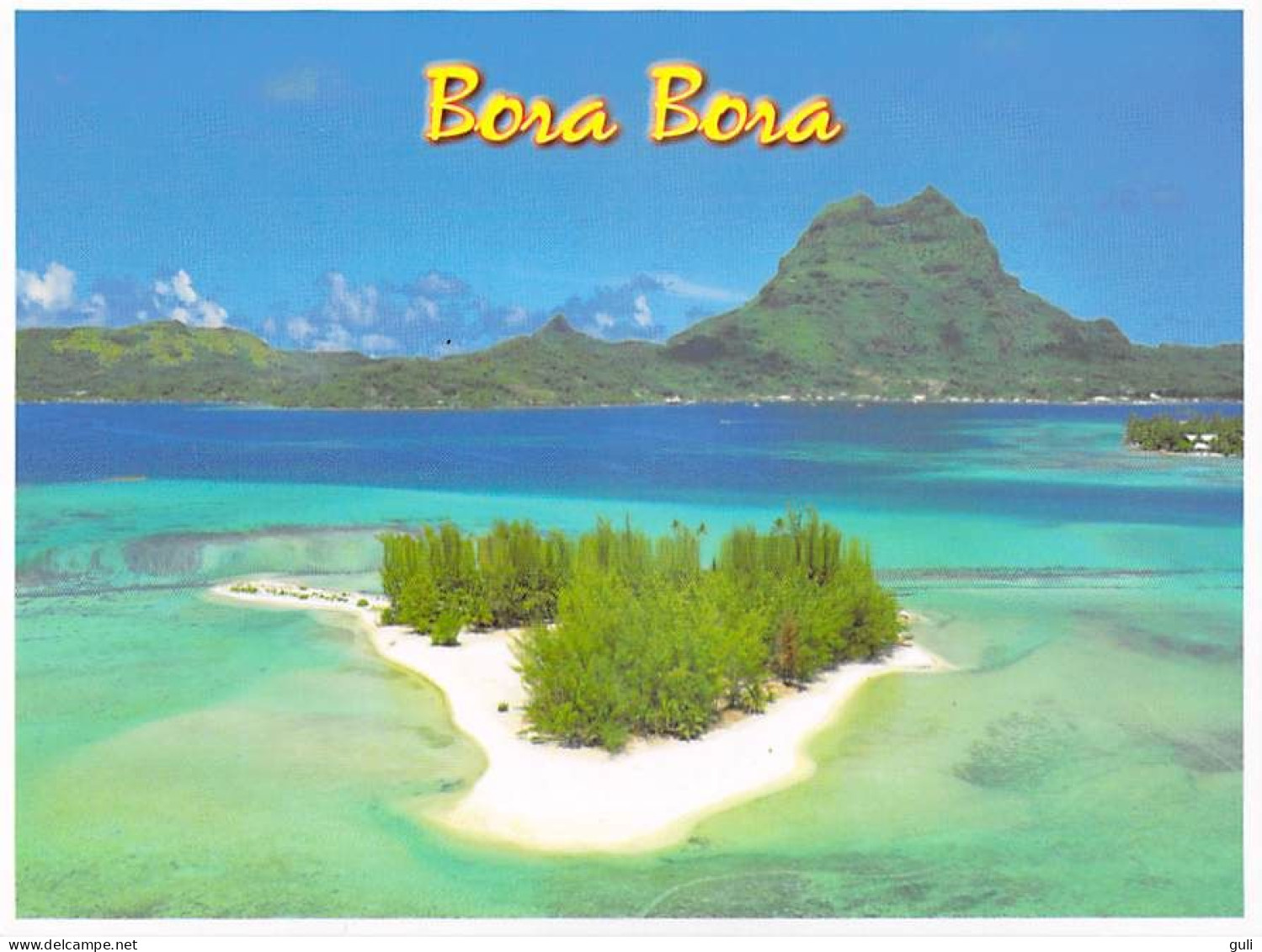 Polynésie Française BORA BORA La Plus Belle  Plage De Sable Blanc Se Trouve Sur Le  Motu TAPU T.Sylvain Tahiti 1609 - Polynésie Française