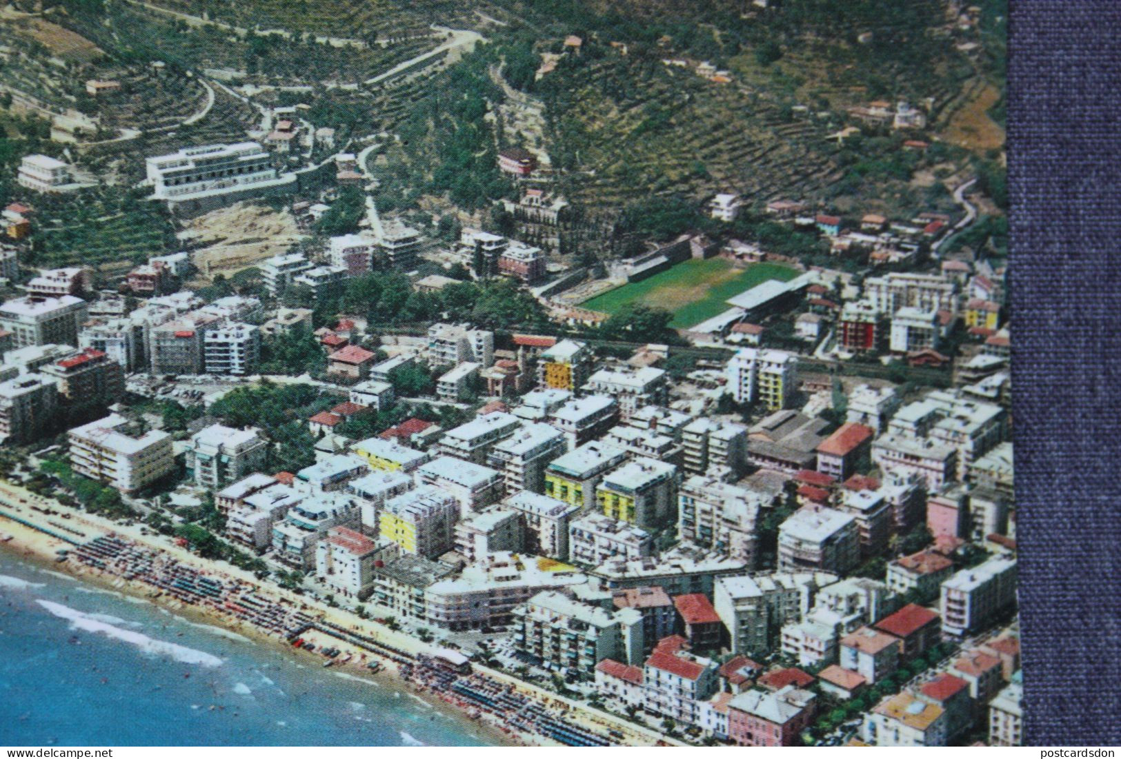 SAVONA - ALASSIO, VEDUTA DALL'AEREO, ESTADIO - STADIUM - STADE - STADION - Old Postcard - Stadien