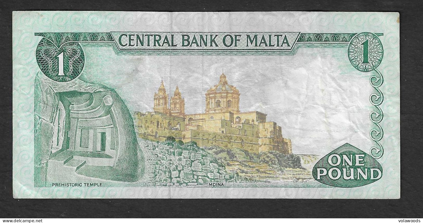 Malta - Banconota Circolata Da 1 Lira P-31b - 1973 #19 - Malta