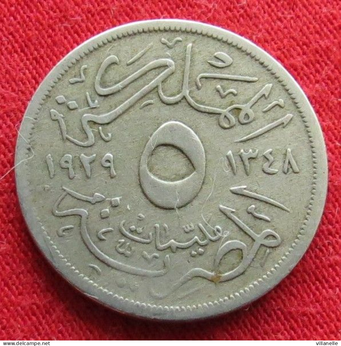 Egypt 5 Milliemes 1348 1929 Egipto Egypte Egito Egitto Ägypten W ºº - Egypte