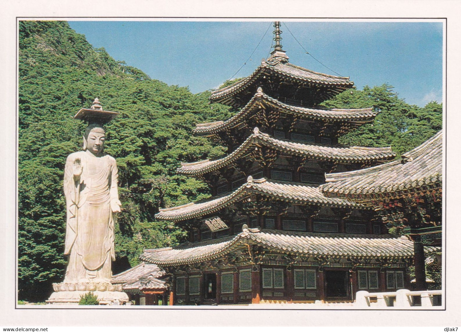 Corée Du Sud Popehu Sa Grand Bouddha Et Pagode à 5 Etages - Corée Du Sud