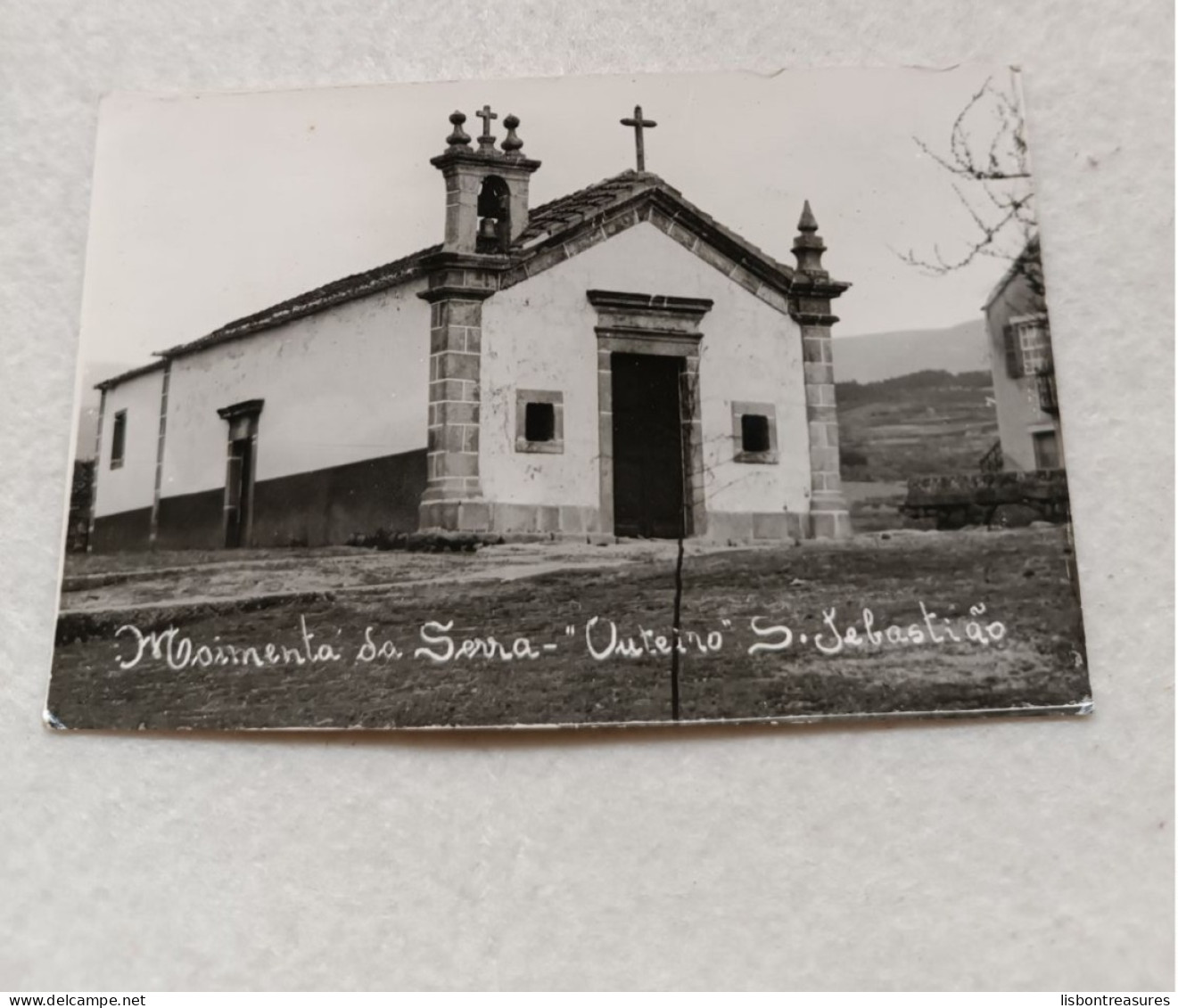 RARE ANTIQUE PHOTO POSTCARD PORTUGAL MOIMENTA DA SERRA - OUTEIRO S. SEBASTIÃO UNUSED - Guarda