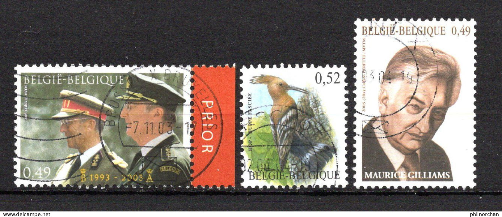 Belgique 2000 à 2003  78 Timbres Différents  3,70 €    (cote 47,55 €  78 Valeurs) - Used Stamps