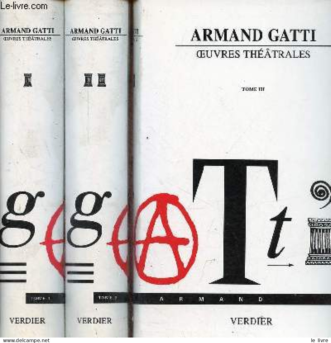 Oeuvres Théâtrales - Tome 1 + Tome 2 + Tome 3 (3 Volumes). - Gatti Armand - 1991 - Sonstige & Ohne Zuordnung