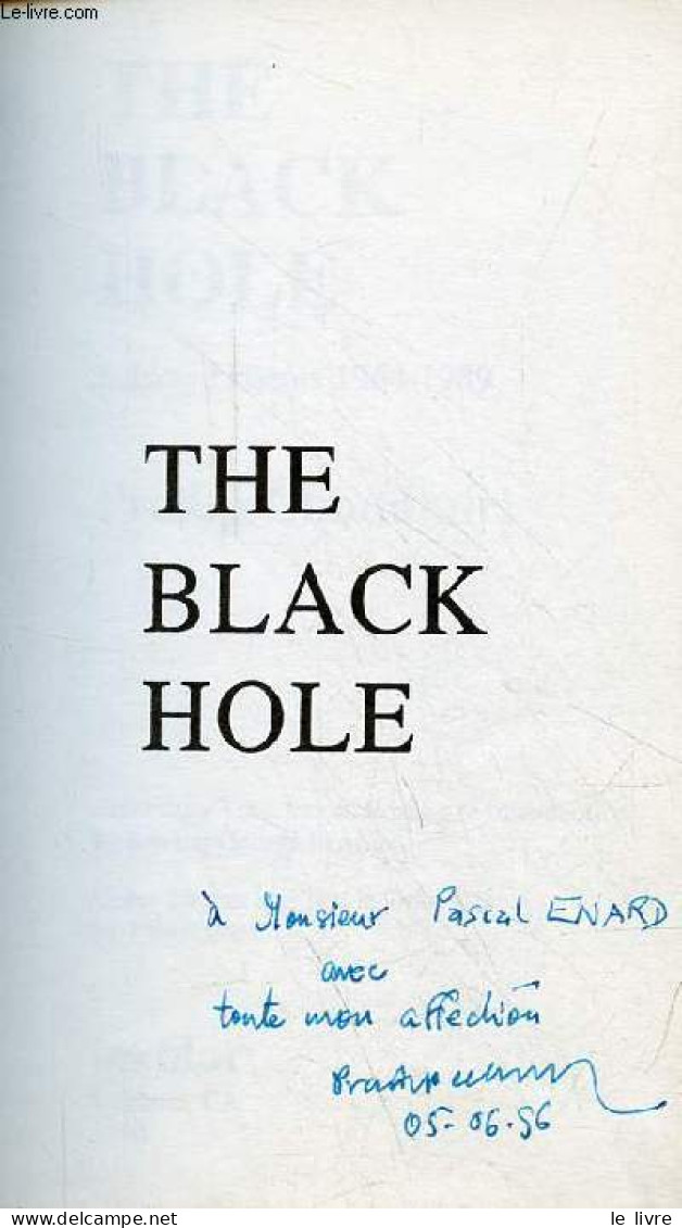 The Black Hole - Selected Poems 1964-1989 - Dédicace De L'auteur. - Choudhuri Pradip - 1990 - Libros Autografiados