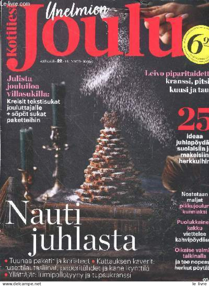 Kotiliesi Unelmien Joulu N°22 - 18.10.2023 - Julista Jouluiloa Villasukilla: Kreisit Tekstisukat Jouluttajalle + Sopot S - Cultural