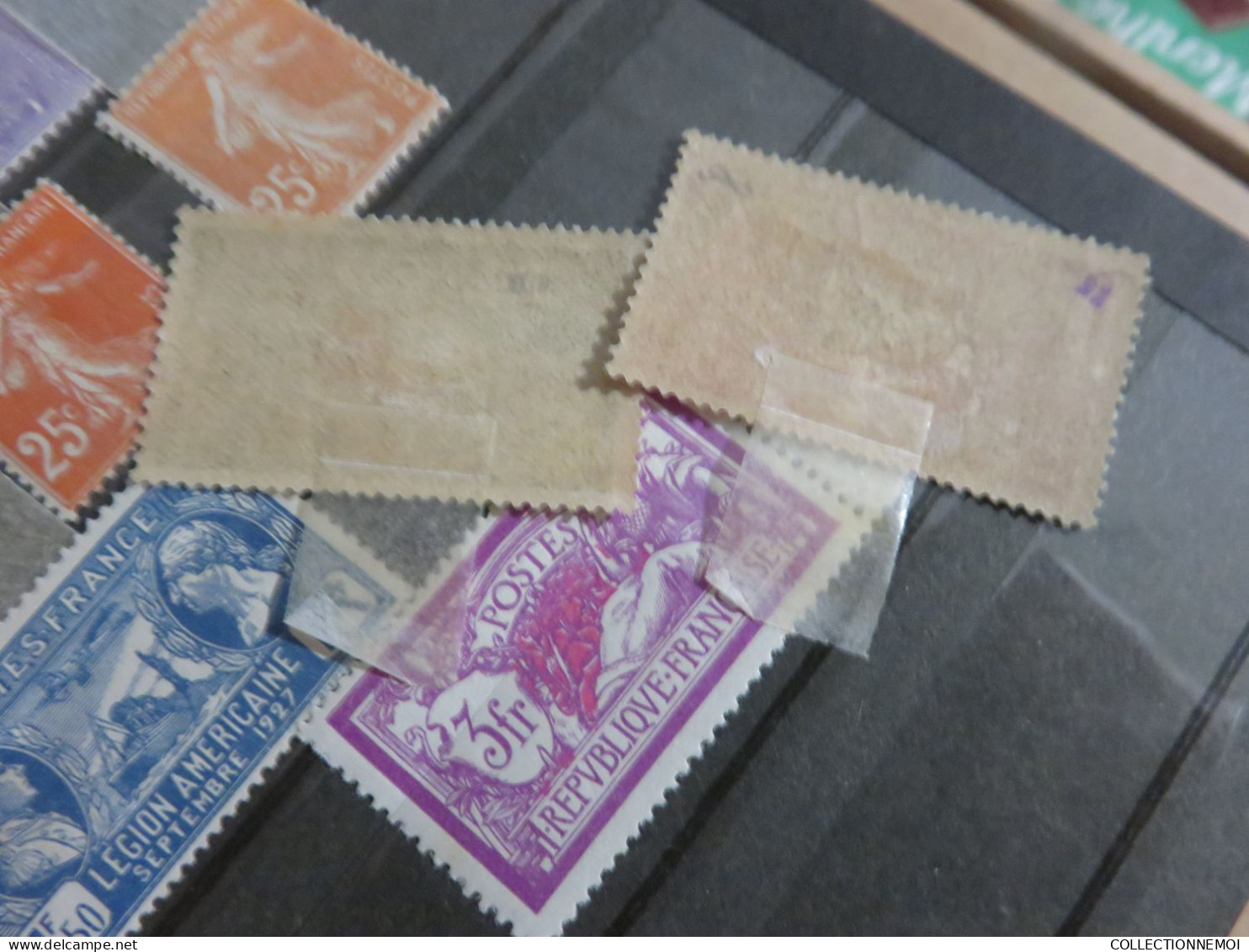 lot de france ,, TIMBRES NEUFS ,,et oblitérés, avec et sans charniére ,,c'est vendue comme c'est ,tout est photographié