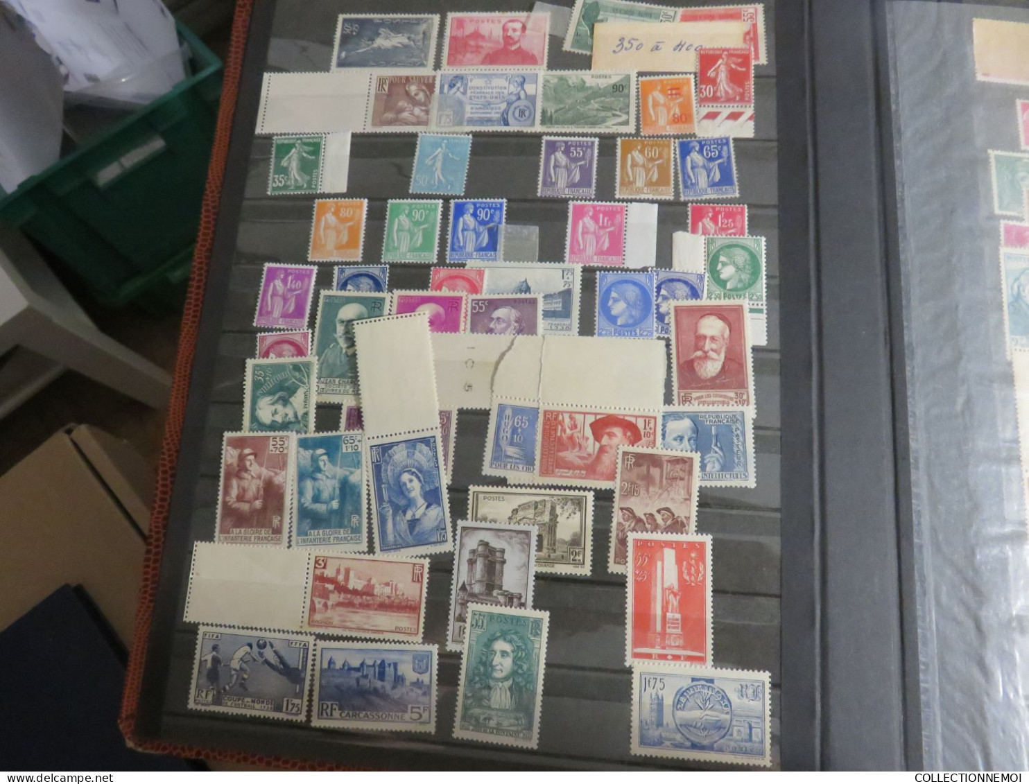 lot de france ,, TIMBRES NEUFS ,,et oblitérés, avec et sans charniére ,,c'est vendue comme c'est ,tout est photographié