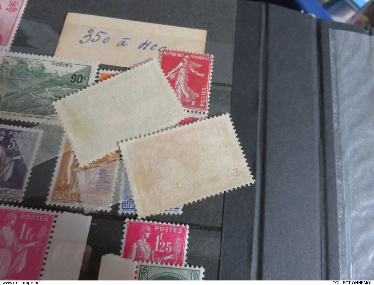 lot de france ,, TIMBRES NEUFS ,,et oblitérés, avec et sans charniére ,,c'est vendue comme c'est ,tout est photographié