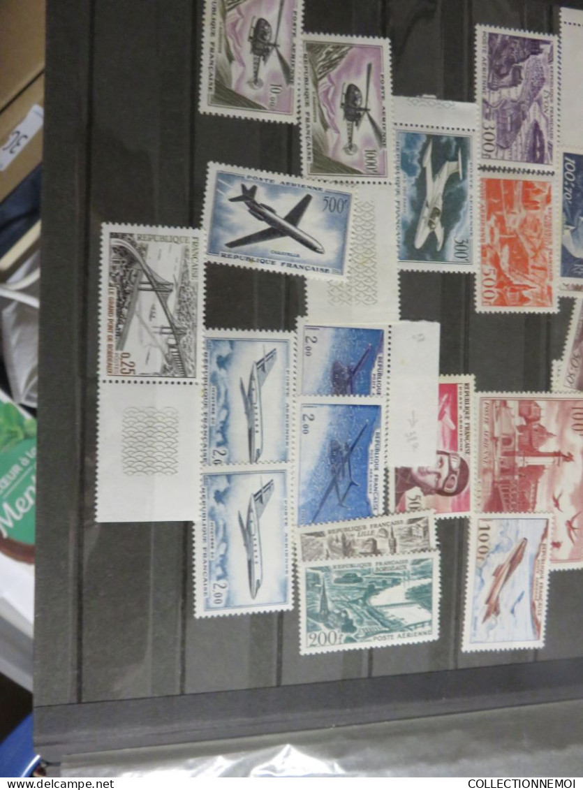 lot de france ,, TIMBRES NEUFS ,,et oblitérés, avec et sans charniére ,,c'est vendue comme c'est ,tout est photographié