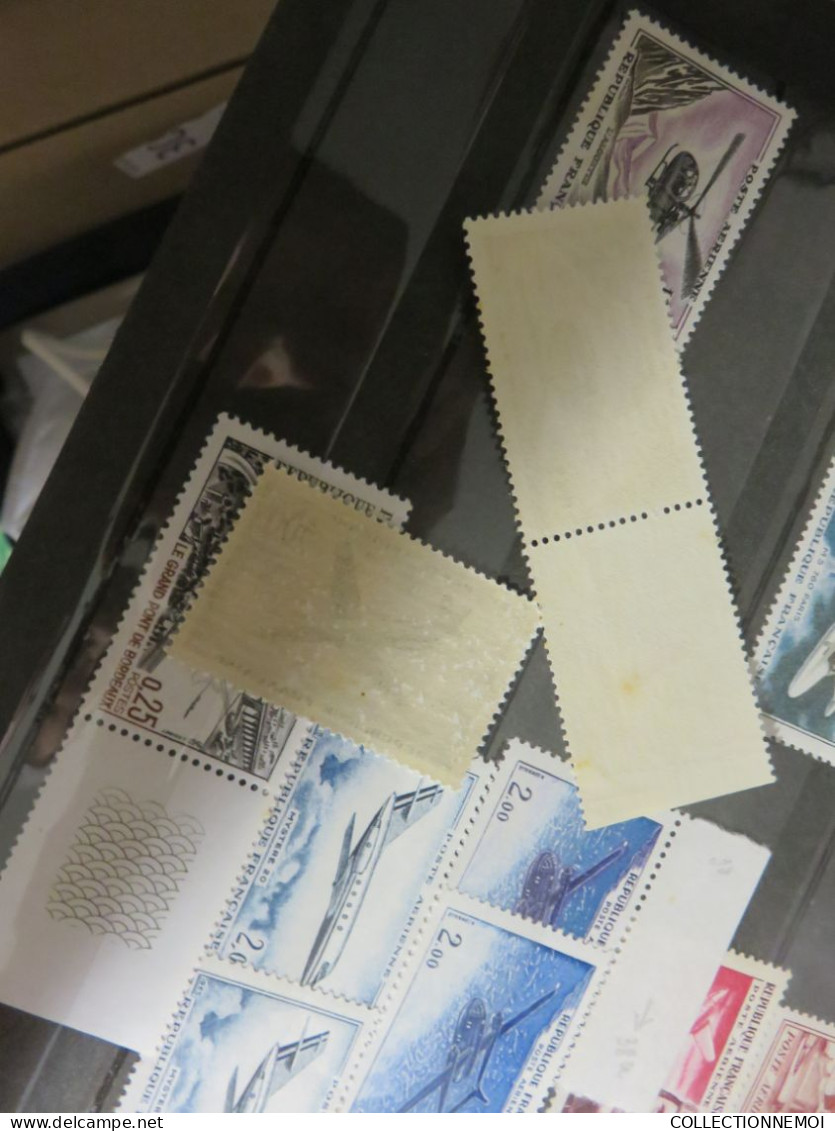 lot de france ,, TIMBRES NEUFS ,,et oblitérés, avec et sans charniére ,,c'est vendue comme c'est ,tout est photographié