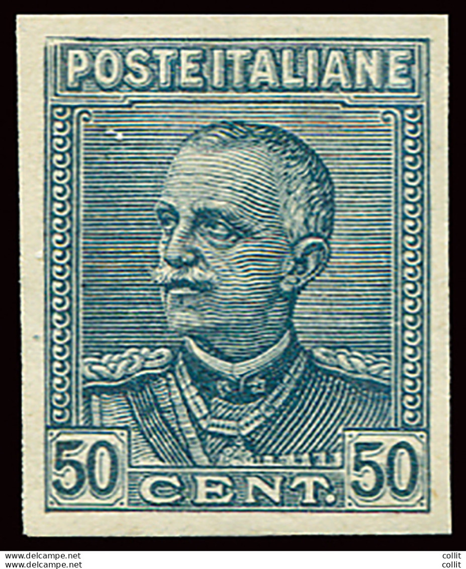Parmeggiani Cent. 50 N. 225 Prova Di Macchina Di Color Ardesia Stampata Su Carta Grigiastra - Mint/hinged