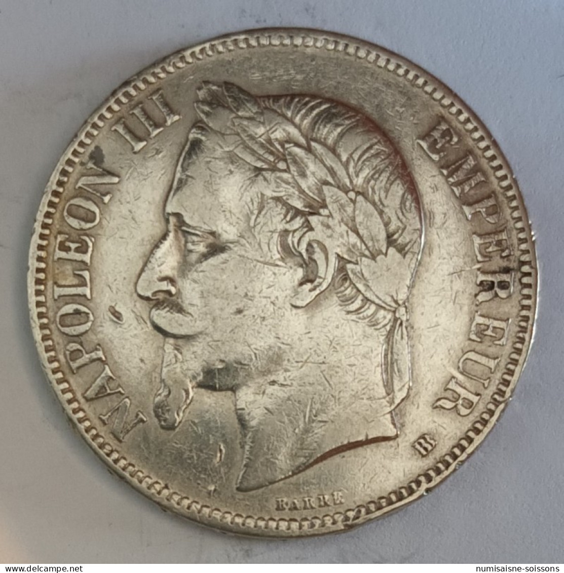 GADOURY 739 - 5 FRANCS 1869 BB - Strabourg - TYPE NAPOLEON III - KM 799 - 095654 - TB+ - 5 Francs