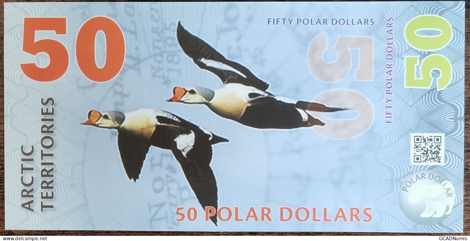 Billet 50 Polar Dollars - EIDER A DUVET - 2017  Arctic Territories - Arctique - Other - America