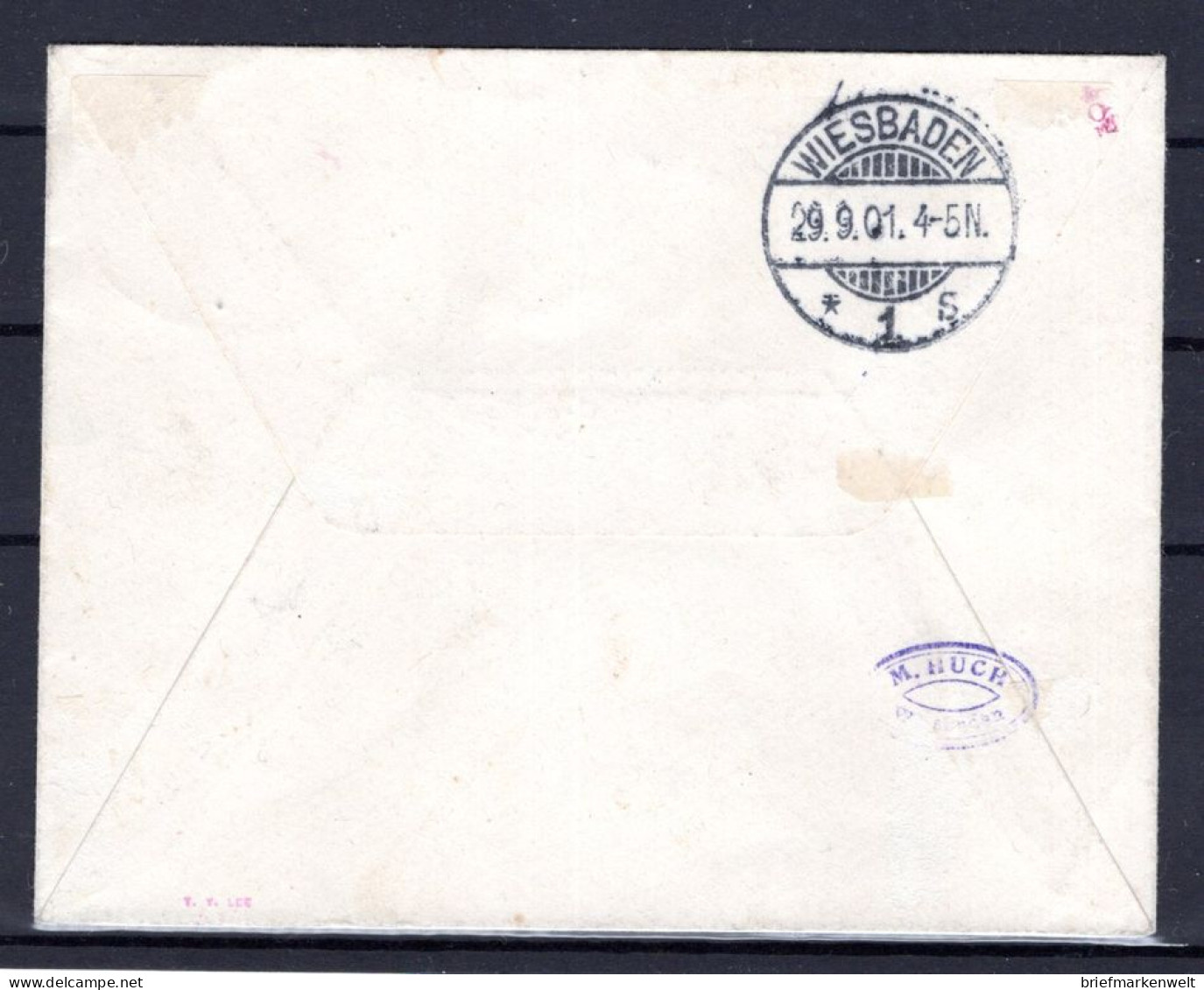 Kiautschou 1901 SEEPOST SHANGHAI-TIENTSIN Herrlicher MINIBRIEF (AA1650 - Kiautschou