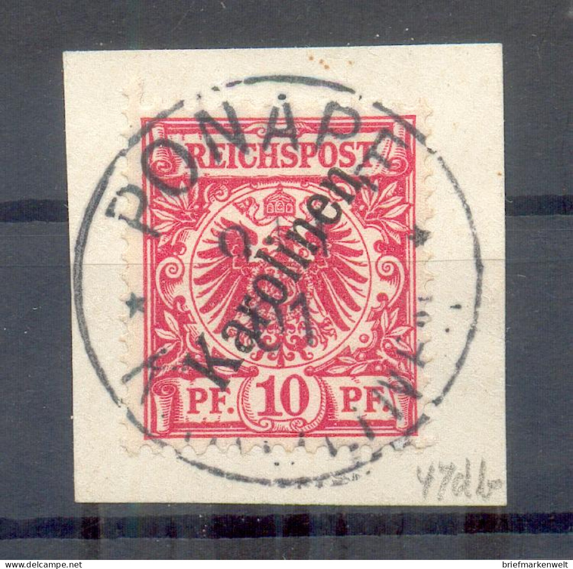 Karolinen 3IIb Herrlich Auf Gest. Luxusbriefstück BPP 130EUR (14179 - Karolinen