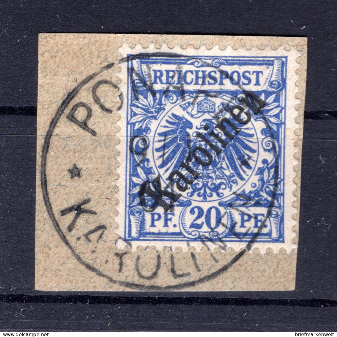 Karolinen 4I Herrlich Auf Gest. Luxusbriefstück BPP 160EUR (T7728 - Karolinen
