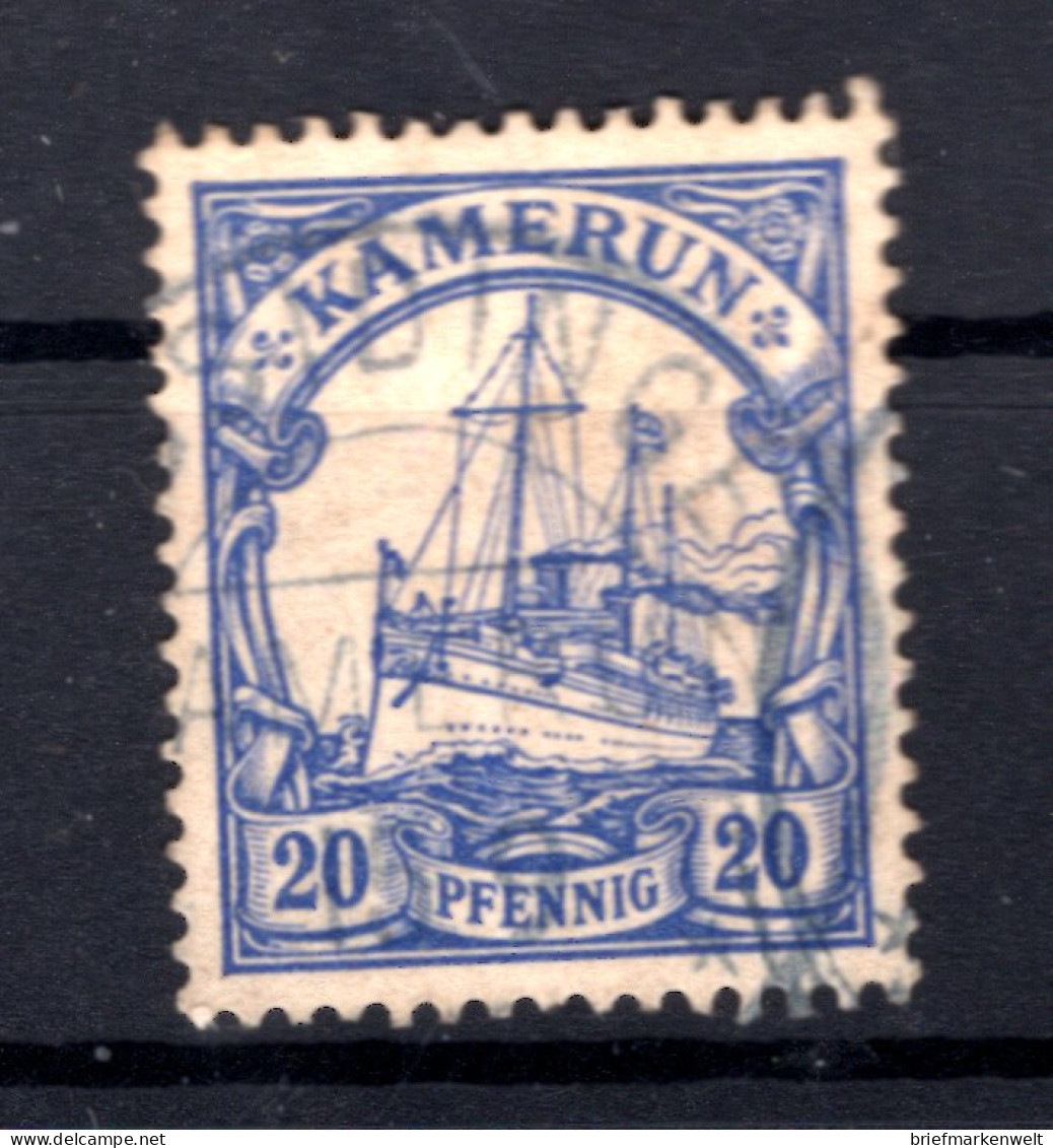 Kamerun 10 Ideal OSSIDINGE Blau Gest. (T2933 - Kameroen