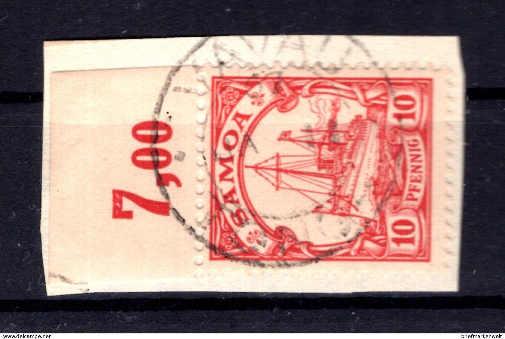 Samoa 9 OR Mit STEMPEL VAVAU Gest. Luxusbriefstück (T3314 - Samoa