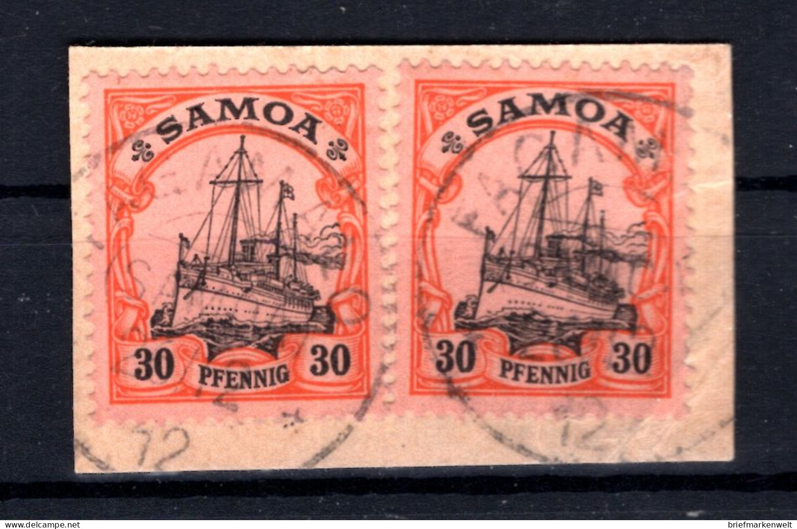 Samoa 12 Ideal FAGAMOLO Gest. Luxusbriefstück (T3270 - Samoa