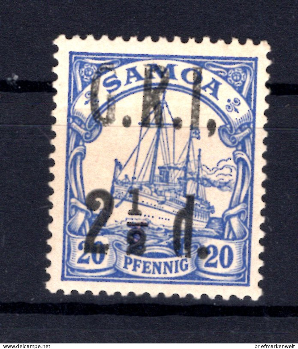 Samoa Britisch 4I ABART KOMMA+gepr. 500EUR (L8426 - Samoa
