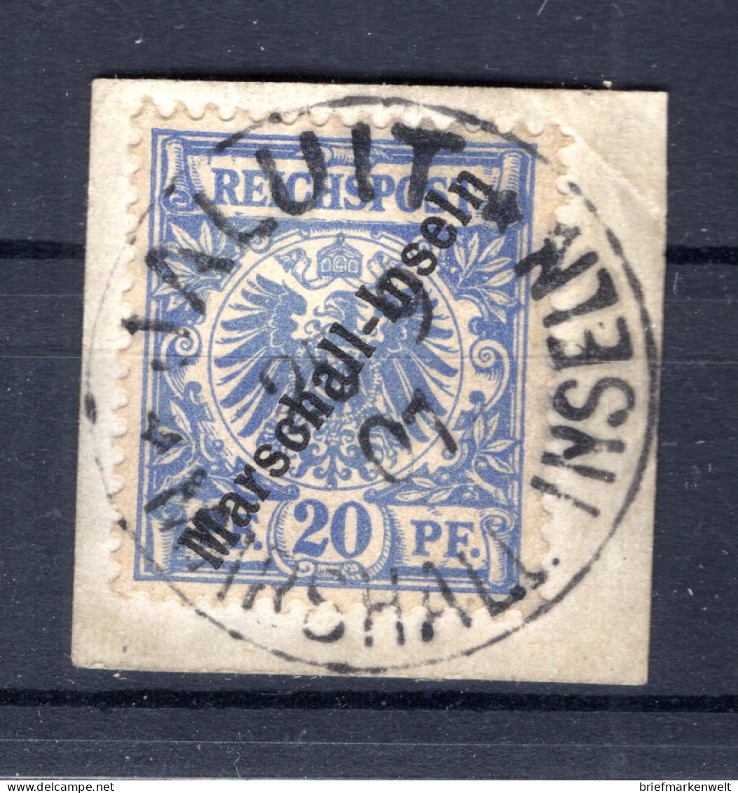 Marshall-I. 4I Mit Stempel 2.Sorte Gest. Luxusbriefstück BPP 190EUR (B6256 - Marshalleilanden