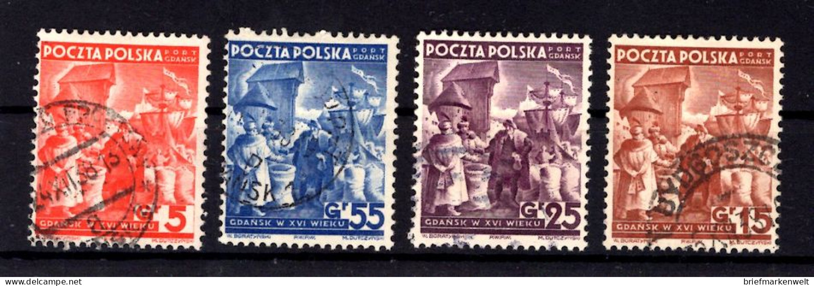 Danzig PORT GDANSK 34/37 Tadellos Gest. 110EUR (L9205 - Port Gdansk