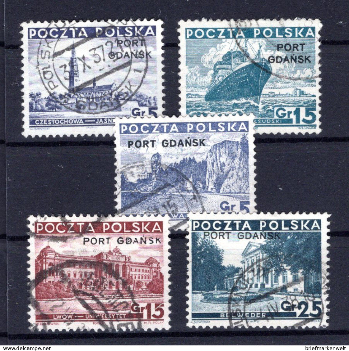 Danzig PORT GDANSK 29/31 Tadellos Gest. 100EUR (K2245 - Port Gdansk