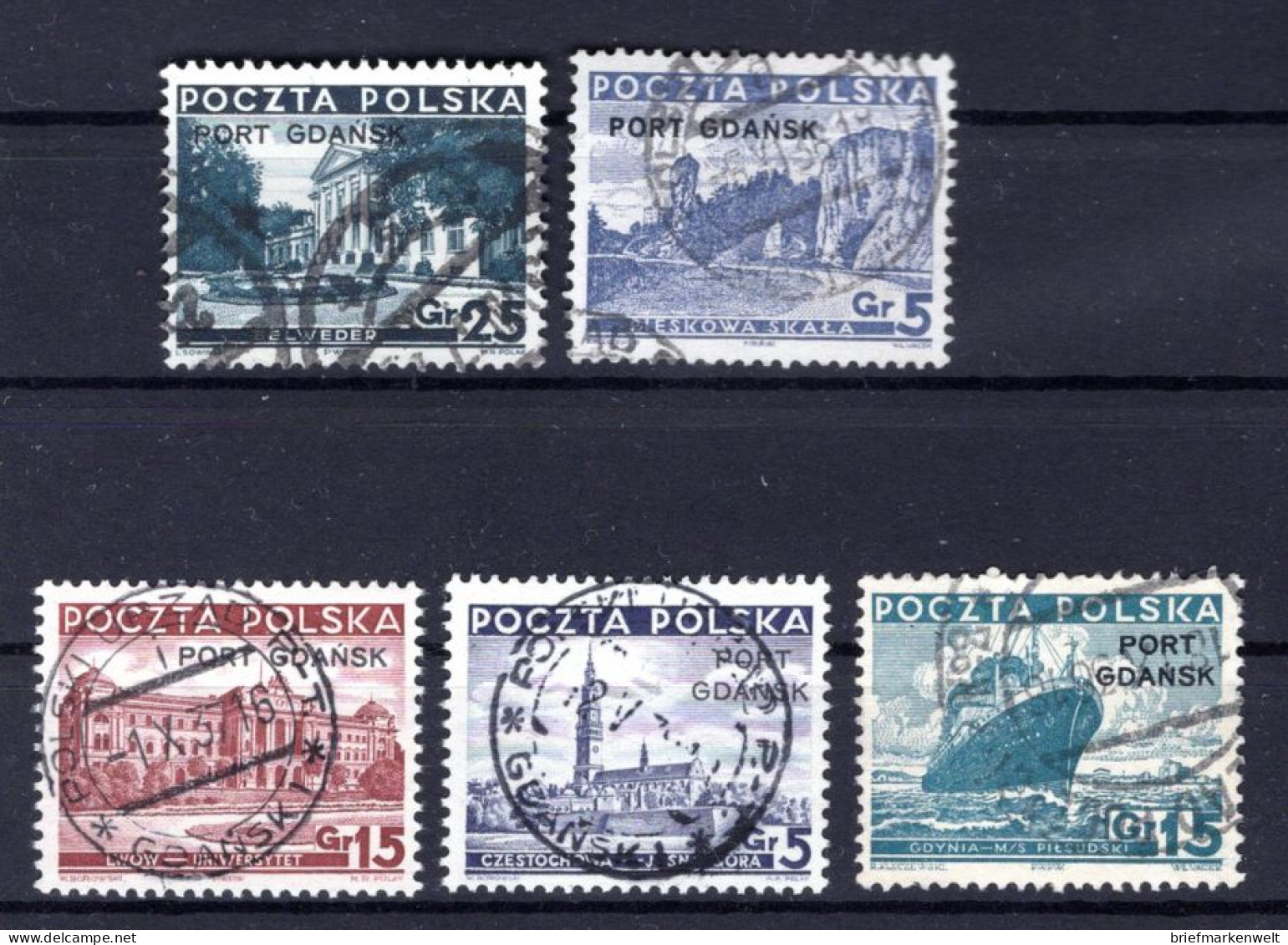 Danzig PORT GDANSK 29/33 Tadellos Gest. 100EUR (K5584 - Port Gdansk