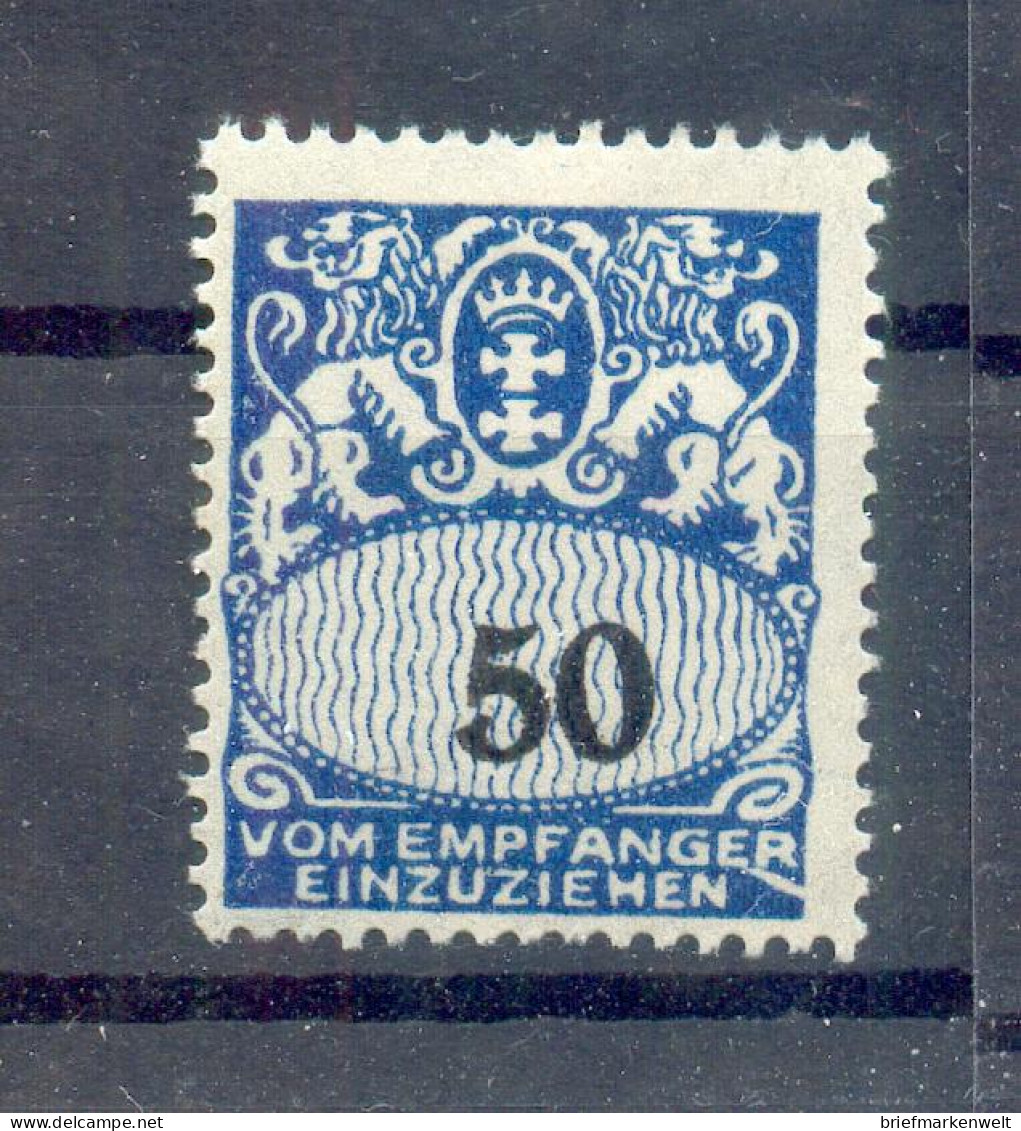 Danzig Porto 35II ABART * MH (12791 - Postage Due