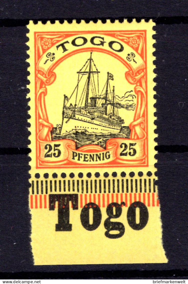 Togo 11 Mit RANDINSCHRIFT ** MNH POSTFRISCH (T8320 - Togo