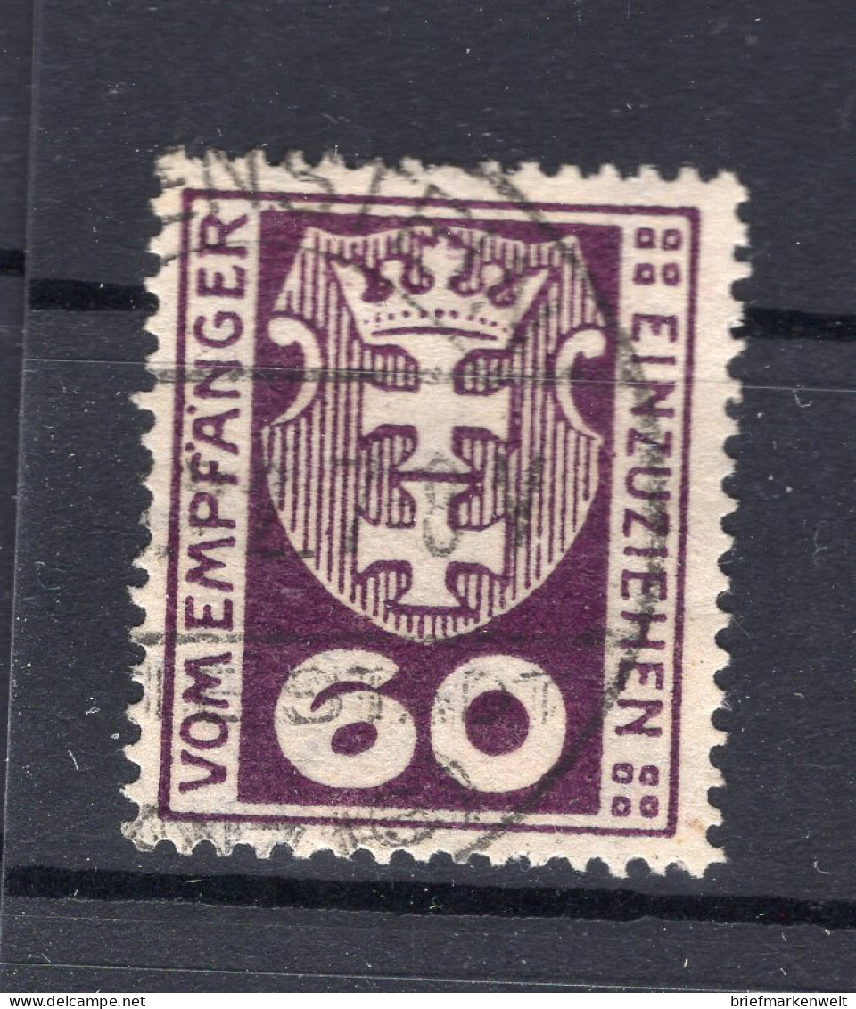 Danzig PORTO 4b FARBE Gest. BPP 15EUR (75961 - Postage Due