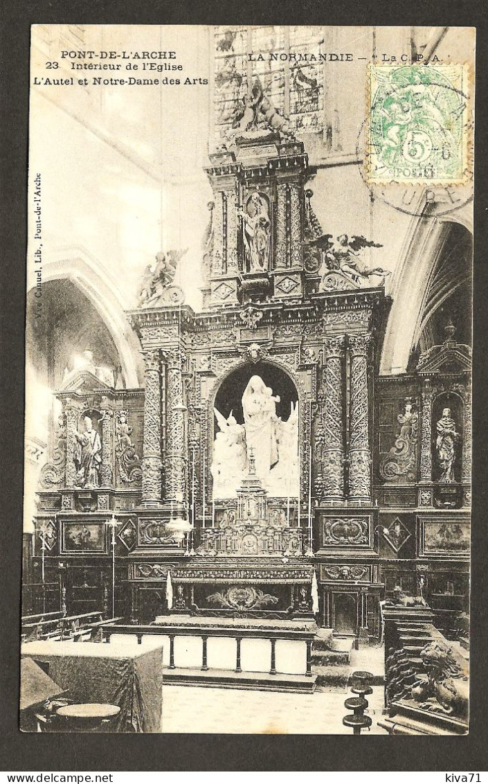 PONT DE L'ARCHE  " Abbaye "   1909 - Pont-de-l'Arche
