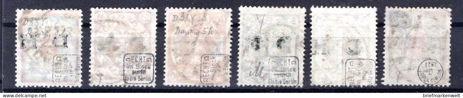 Danzig DIENST 29/34Y Tadellos Gest. BPP 155EUR (K5595 - Dienstmarken