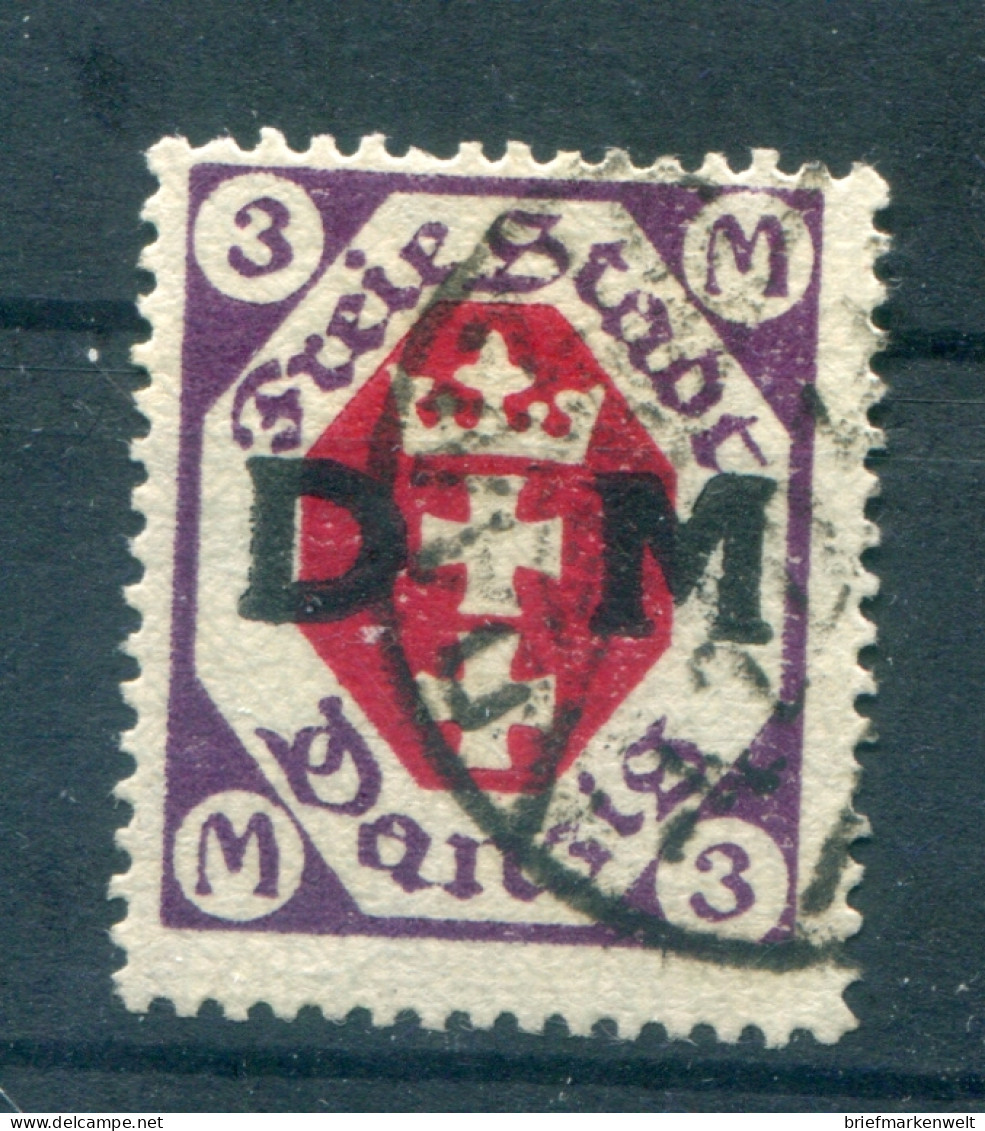 Danzig DIENST 14 Echt Gest. BPP 70EUR (T1296 - Dienstzegels