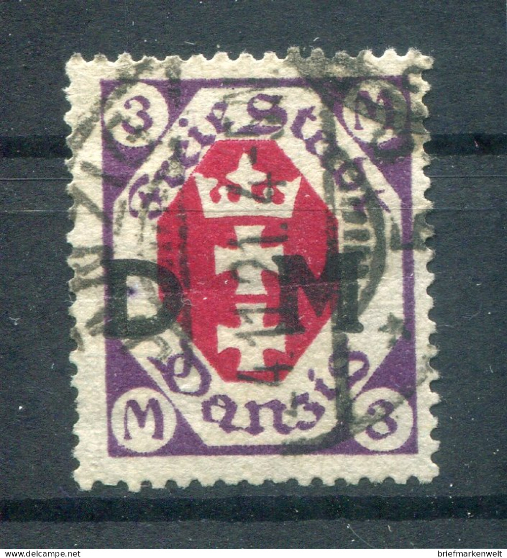 Danzig DIENST 14 Echt Gest. BPP 70EUR (18197 - Dienstzegels