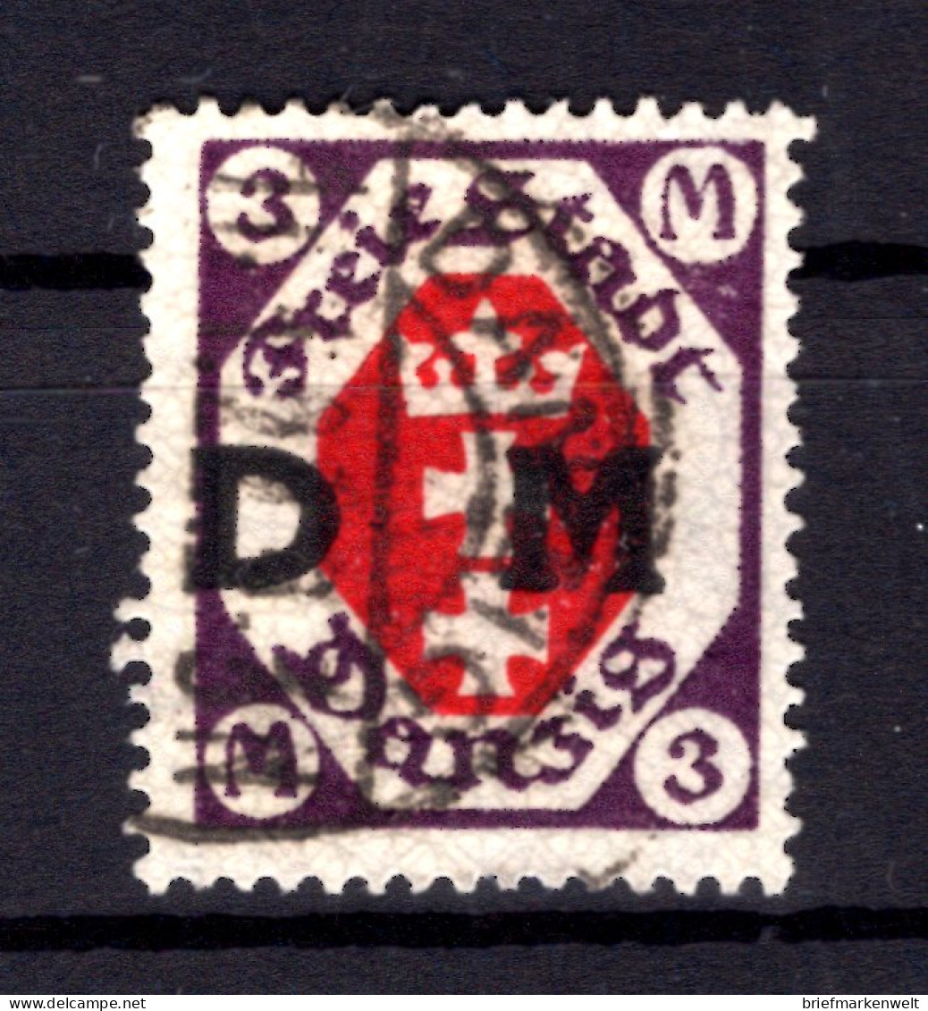 DANZIG DIENST 14 Tadellos Gest. BPP 70EUR (T9411 - Dienstmarken