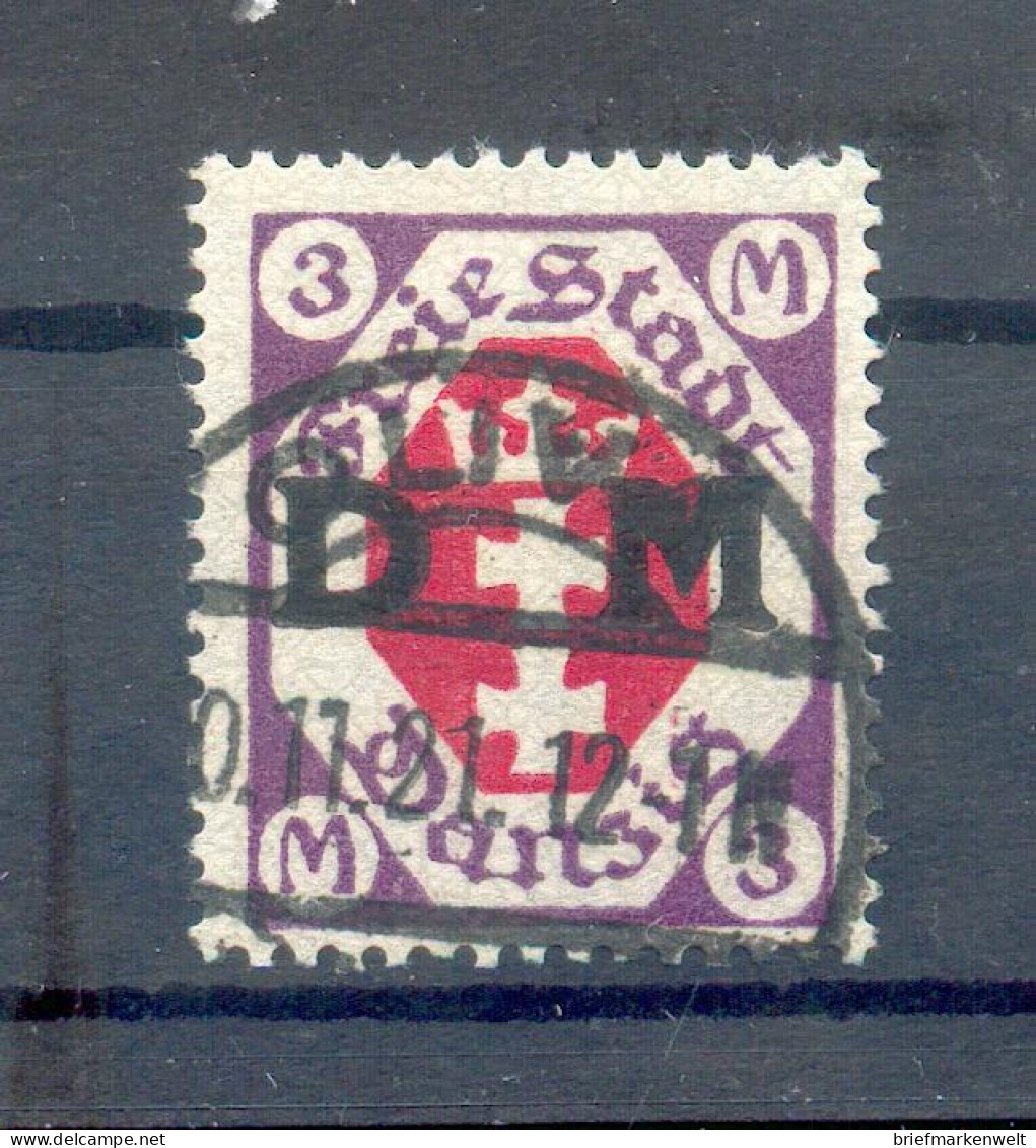 Danzig DIENST 14 Echt Gest. BPP 70EUR (15009 - Dienstzegels