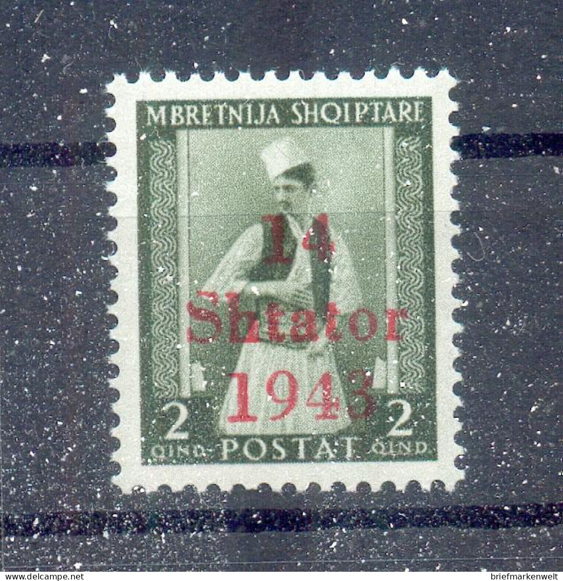 Albanien 2IX ABART ** MNH POSTFRISCH 60EUR (11813 - Ocu. Alemana: Albania