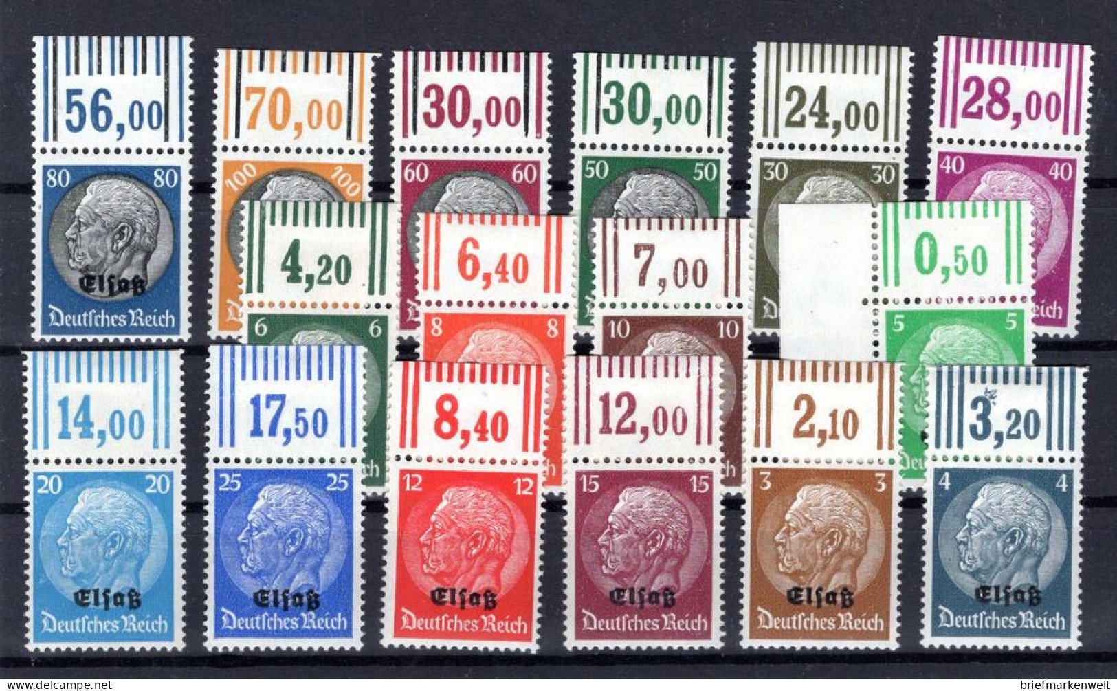 Elsass 1/16 OR Mit FALz Im OR,sonst ** MNH POSTFRISCH (K4555 - Altri & Non Classificati