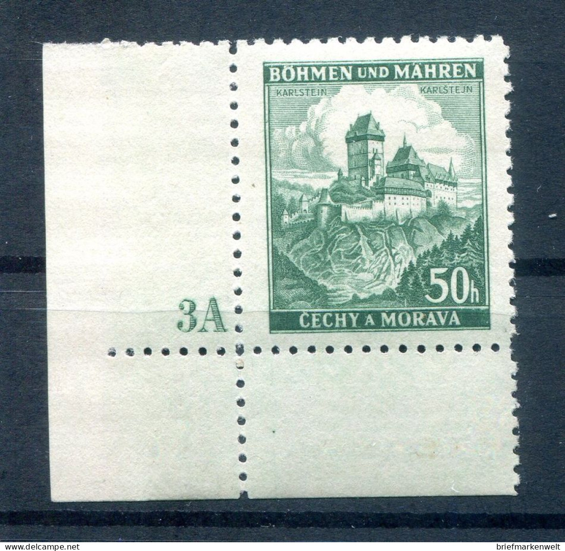 Böhmen 26 PlNr 3A PLATTENNUMMERN ** MNH POSTFRISCH (77457 - Sonstige & Ohne Zuordnung