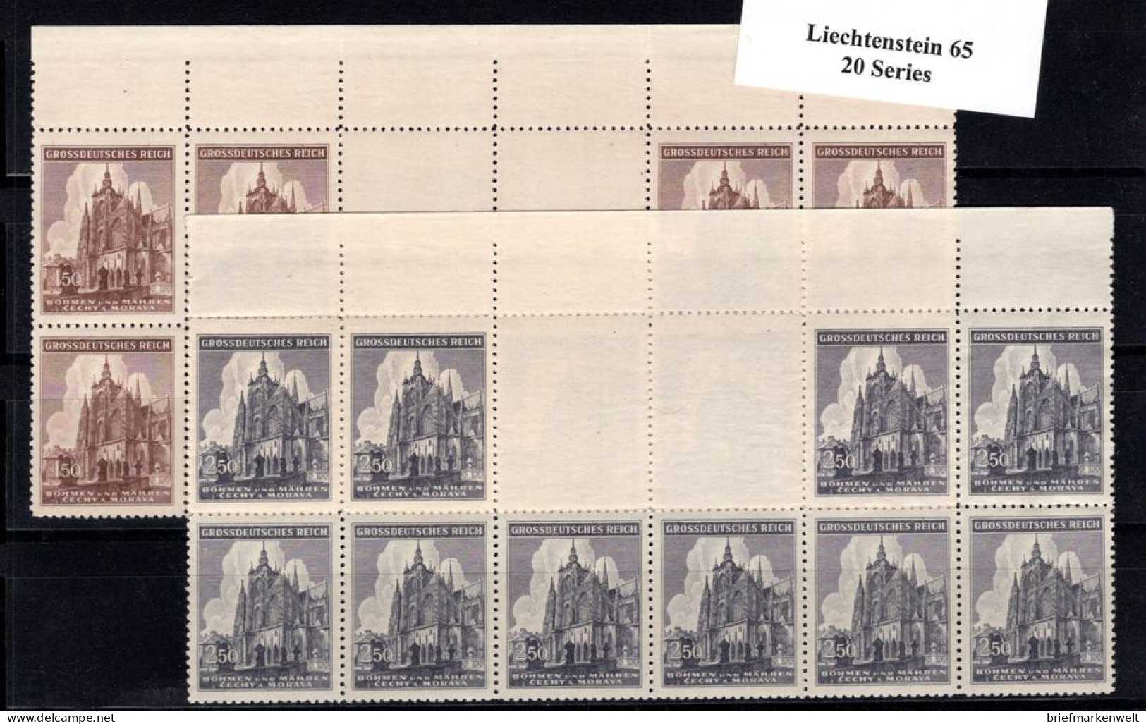 Böhmen 140/41 Als ZWISCHENSTEG ** MNH POSTFRISCH (18825 - Andere & Zonder Classificatie