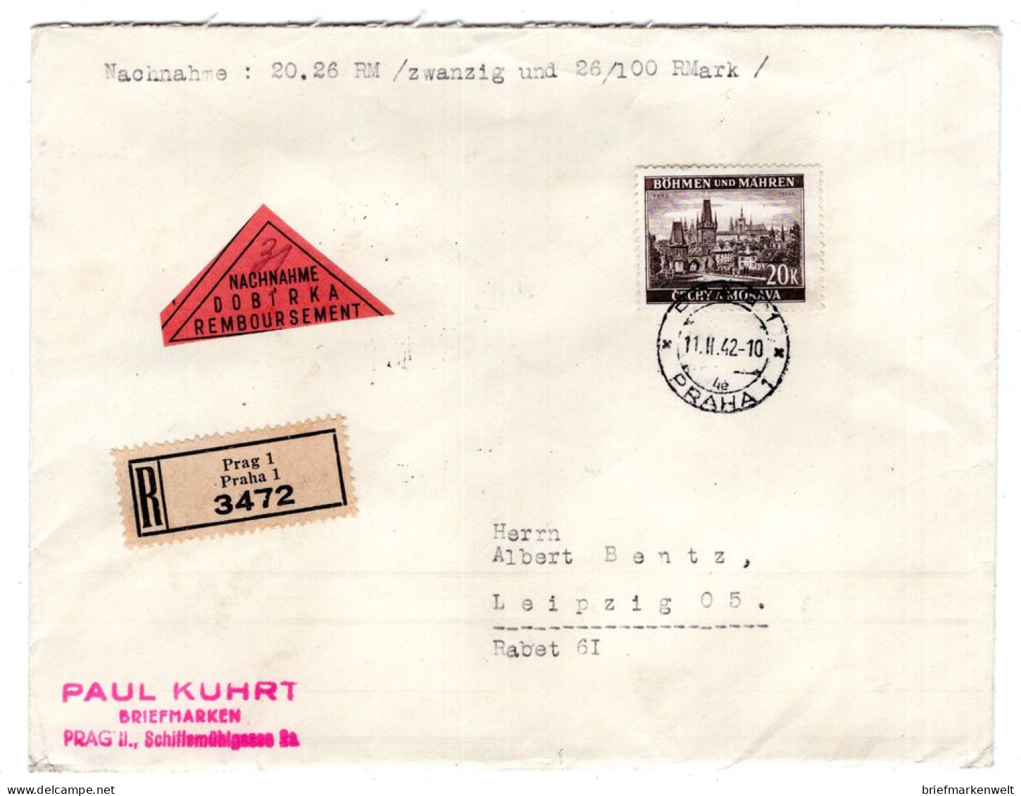 Böhmen 61  NN-Brief  (T6507 - Sonstige & Ohne Zuordnung