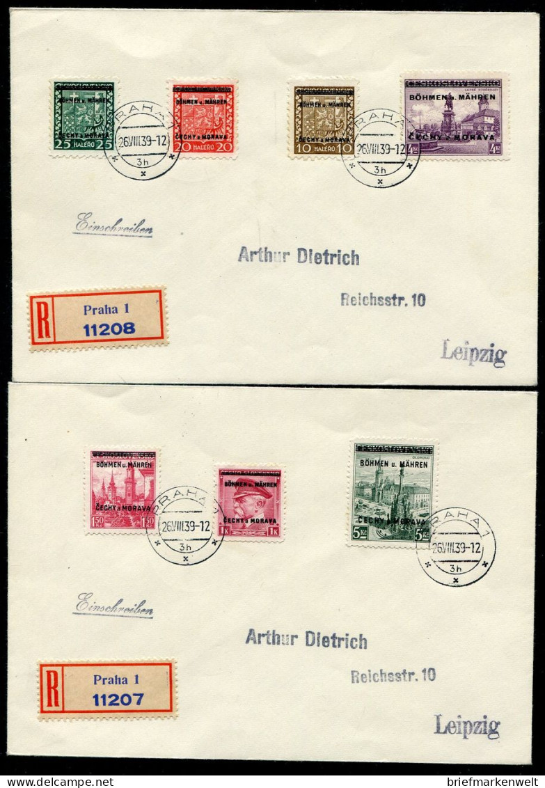 Böhmen 1/19  Auf Fünf Briefen 400++EUR (18888 - Otros & Sin Clasificación